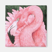 Fan Dancer - Flamingo Magneet (Voorkant)
