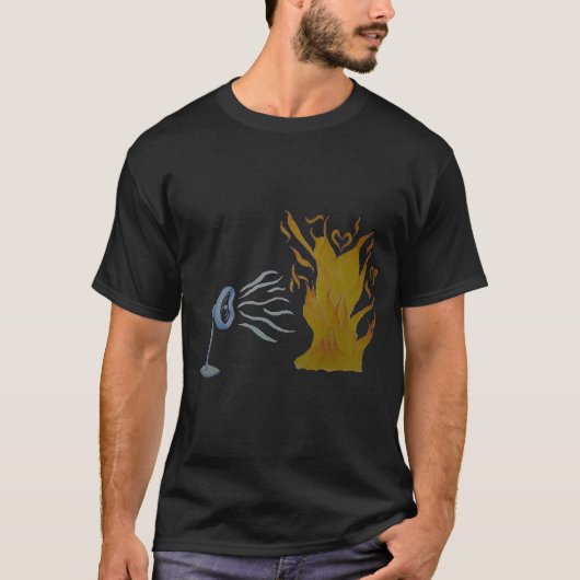 Fan de vlammen van de liefde t-shirt (Voorkant)