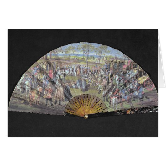 Fan die het huwelijk van Louis of France afschilde (Voorkant Horizontaal)