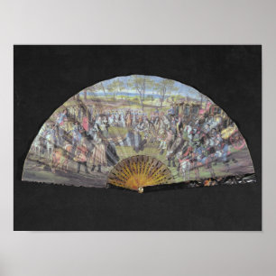 Fan die het huwelijk van Louis of France afschilde Poster