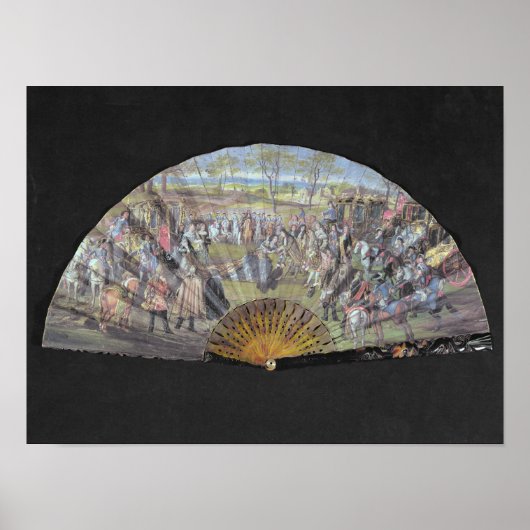 Fan die het huwelijk van Louis of France afschilde Poster (Voorkant)