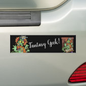 Fan Dragon "Fantasy Geek" Bumpersticker (Op auto)