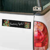 Fan Dragon "Fantasy Geek" Bumpersticker (Op Truck)