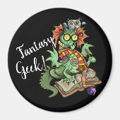 Fan Dragon "Fantasy Geek" Magneet (Voorkant)