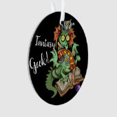Fan Dragon "Fantasy Geek" Ornament (voorkant)