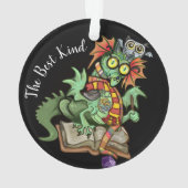 Fan Dragon "Fantasy Geek" Ornament (achterkant)