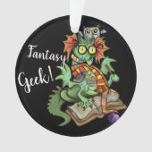 Fan Dragon "Fantasy Geek" Ornament (voorkant)