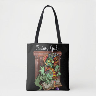 Fan Dragon "Fantasy Geek" Tote Bag
