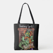 Fan Dragon "Fantasy Geek" Tote Bag (Achterkant)