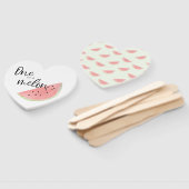 FAN Een in een Meloen watermeloen hartvormige vent Handwaaier (Niet-gemonteerd)