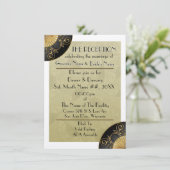 Fan Elegant (MOSS) - Gepersonaliseerde receptie Ui Kaart (Staand voorkant)