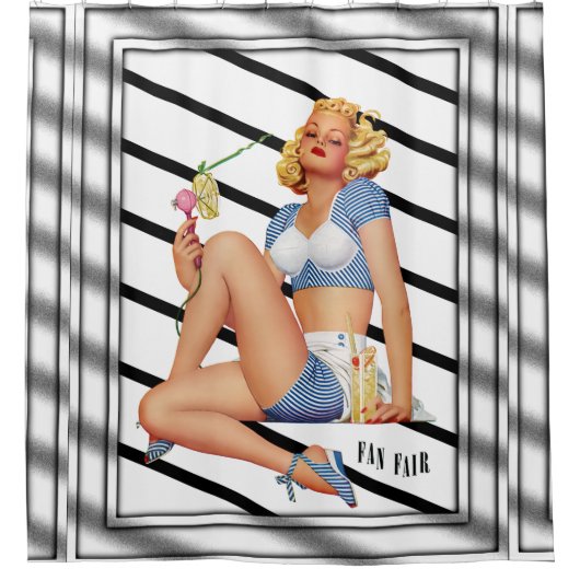 Fan Fair door Enoch Bolles Douchegordijn (Voorkant)