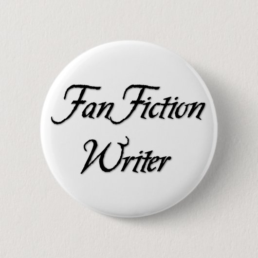 Fan Fiction Writer Ronde Button 5,7 Cm (Voorkant)