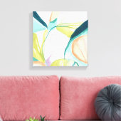 Fan Flowers IV Canvas Afdruk (Insitu (Woonkamer))