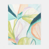 Fan Flowers IV Fleece Deken (Voorkant)