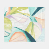 Fan Flowers IV Fleece Deken (Voorkant (Horizontaal))