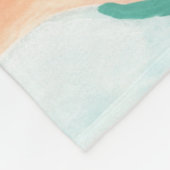 Fan Flowers IV Fleece Deken (Hoek)