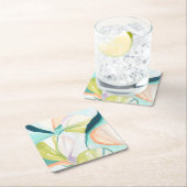 Fan Flowers IV Kartonnen Onderzetters (Insitu)