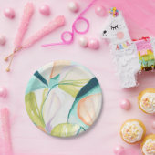 Fan Flowers IV Papieren Bordje (Feest)