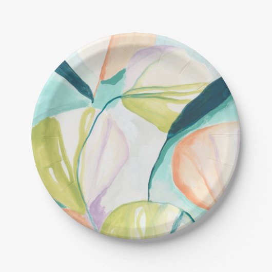 Fan Flowers IV Papieren Bordje (Voorkant)