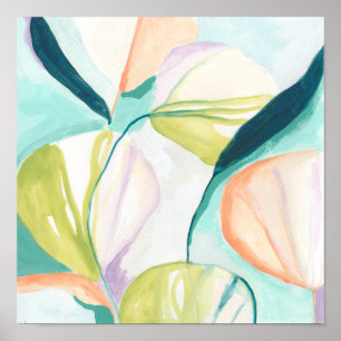 Fan Flowers IV Poster