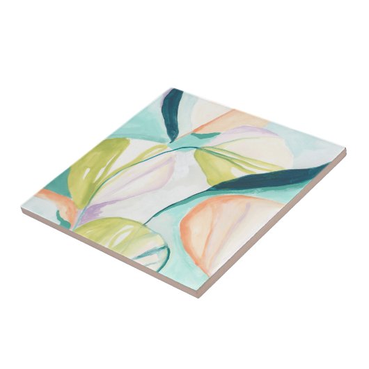 Fan Flowers IV Tegeltje (Zijkant)