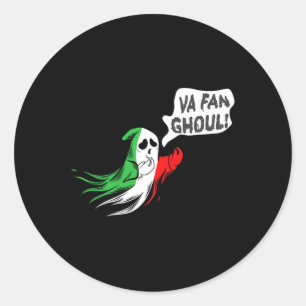 Fan Ghoul Voor Mannen Vrouwen Italiaans Grappig Ha Ronde Sticker