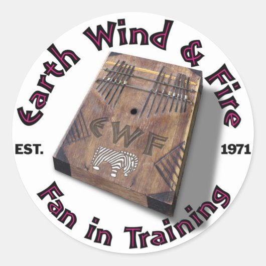 Fan in training Stickers (Voorkant)