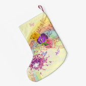  Fan Lady  Geel kerstfeest stoppen Kleine Kerstsok (Achterkant (Hangend))