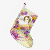  Fan Lady  Geel kerstfeest stoppen Kleine Kerstsok (Voorkant (Hangend))