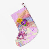  Fan Lady  Roze kerststop Kleine Kerstsok (Achterkant (Hangend))