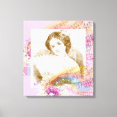  Fan Lady Stretched Canvas Art (Voorkant)