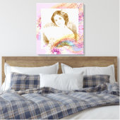 Fan Lady Stretched Canvas Art (Insitu (Slaapkamer))