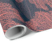 Fan living colral cadeaupapier (Rol Hoek)