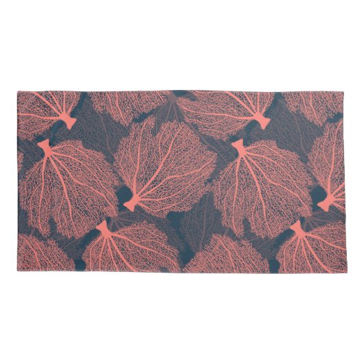 Fan living colral kussensloop (Achterkant-Links)