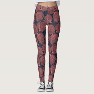 Fan living colral leggings