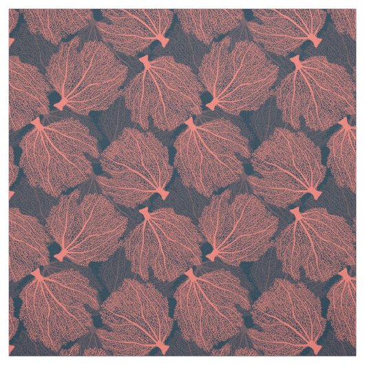 Fan living colral stof (Swatch)