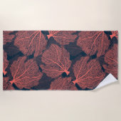 Fan living colral strandlaken (Voorkant)