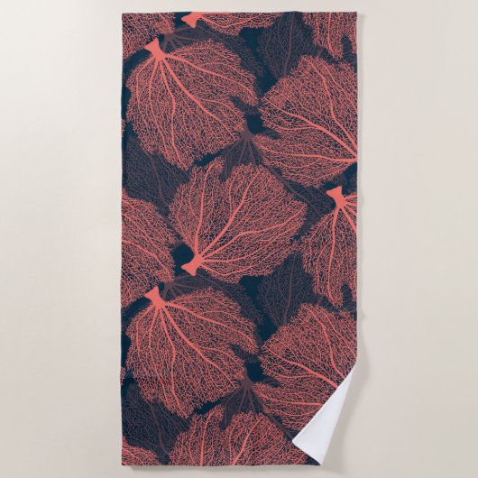 Fan living colral strandlaken (Voorkant)