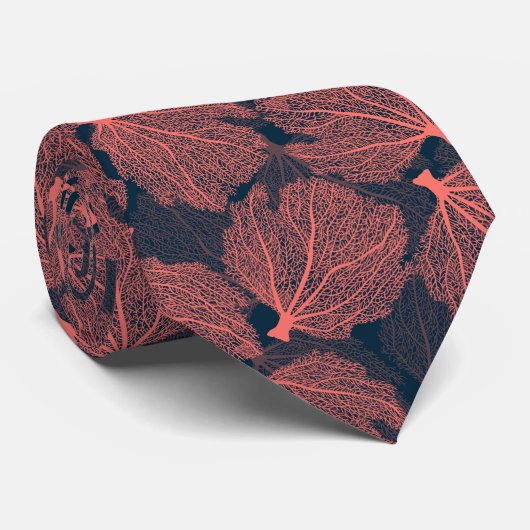 Fan living colral stropdas (Opgerold)