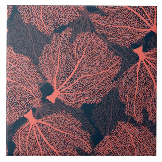 Fan living colral tegeltje (Voorkant)