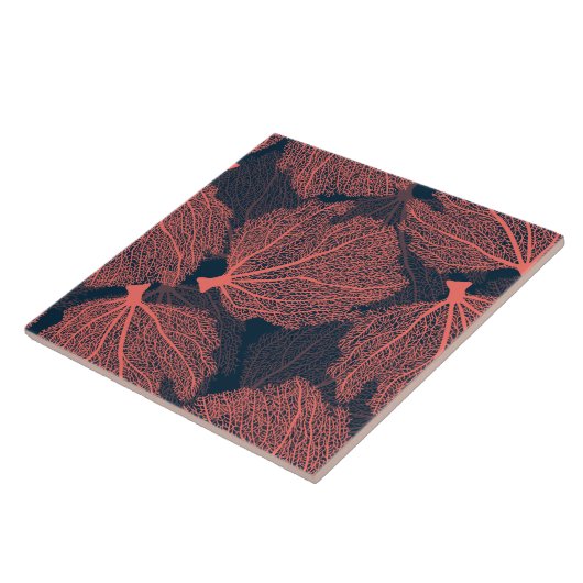 Fan living colral tegeltje (Zijkant)