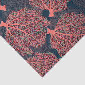 Fan living colral tissuepapier (Detail)