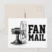 FAN MAIL Funny Briefkaart (Voorkant / Achterkant)