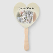 Fan - Mirakel van katten Handwaaier (Achterkant)