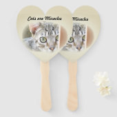 Fan - Mirakel van katten Handwaaier (Voorkant en achterkant)