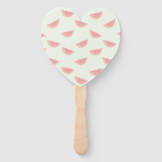 FAN One in een meloen watermeloen Handwaaier (Achterkant)