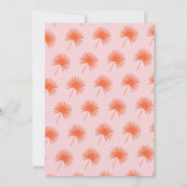 Fan Palm Leaf Tropical Bright Summer Save the Date Kaart (Achterkant)