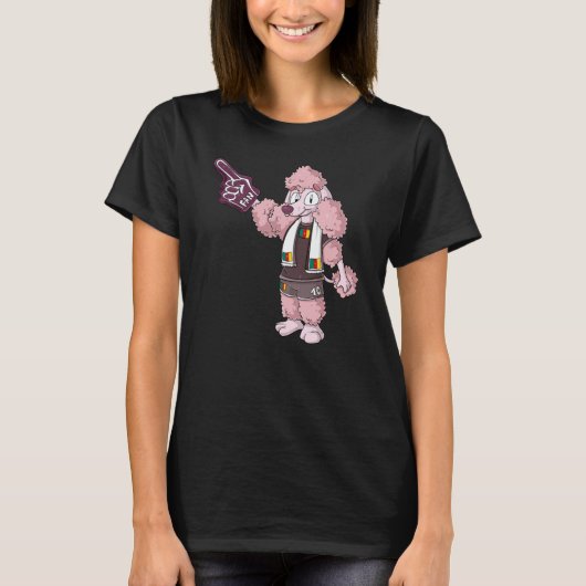 Fan Poodle Cameroon T-shirt (Voorkant)