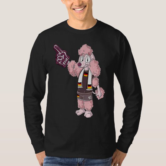 Fan Poodle Germany T-shirt (Voorkant)